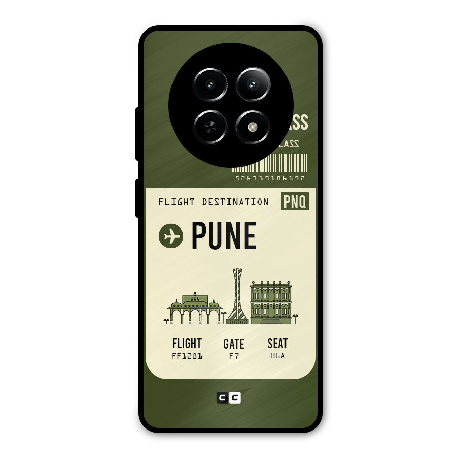 Pune Boarding Pass Metal Back Case for Realme 13