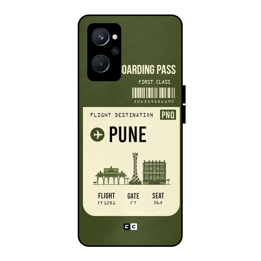 Pune Boarding Pass Metal Back Case for Realme 9i 5G