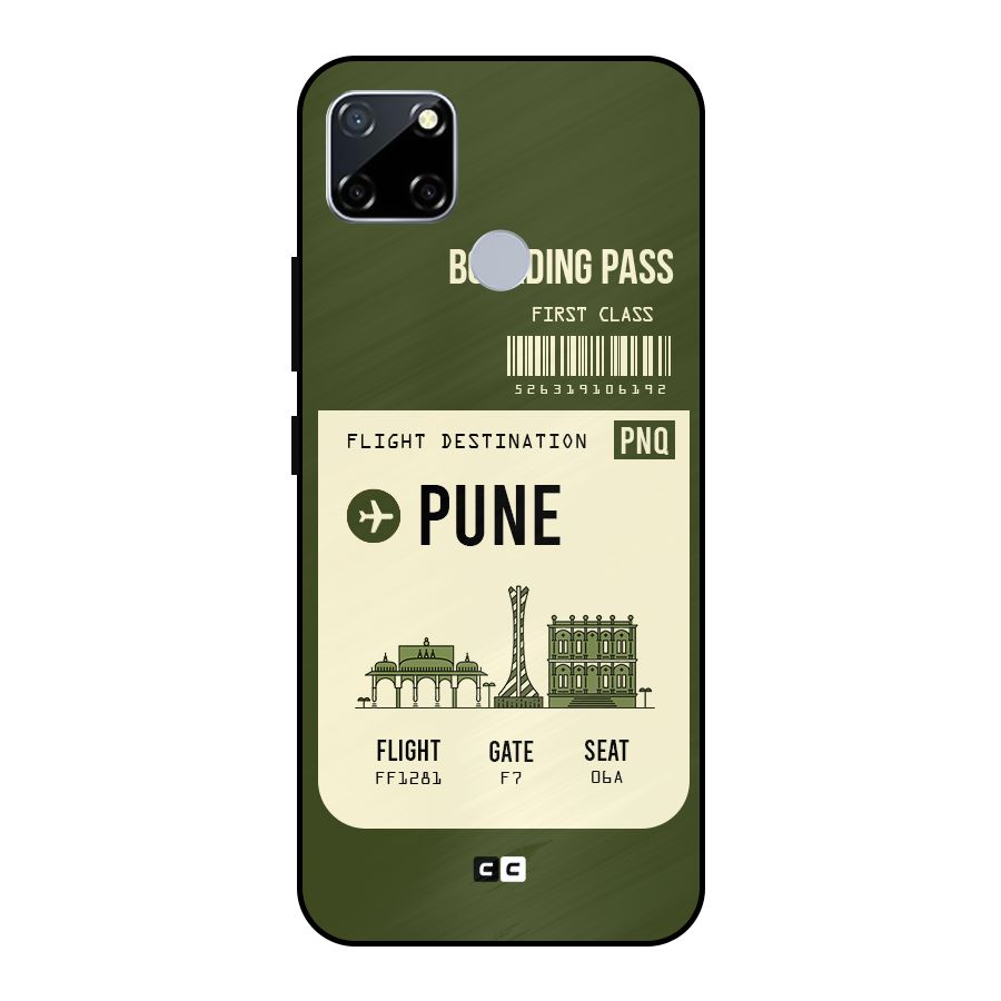 Pune Boarding Pass Metal Back Case for Realme Narzo 20
