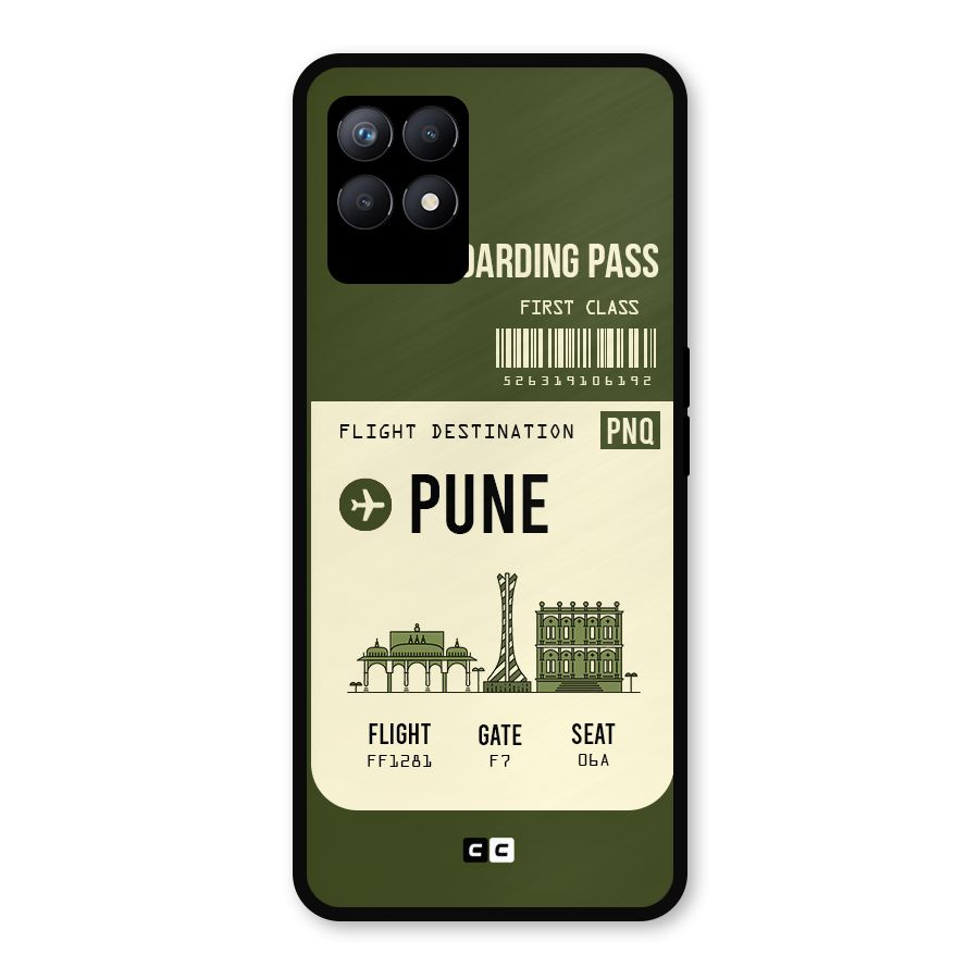 Pune Boarding Pass Metal Back Case for Realme Narzo 50