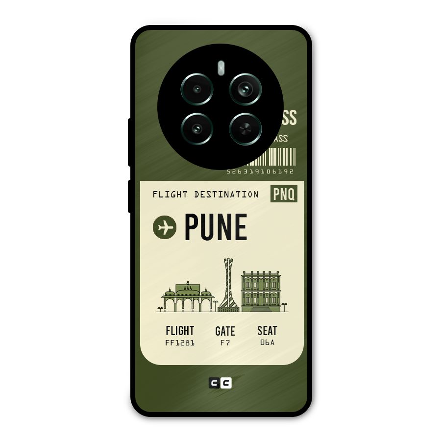 Pune Boarding Pass Metal Back Case for Realme Narzo 70 Pro