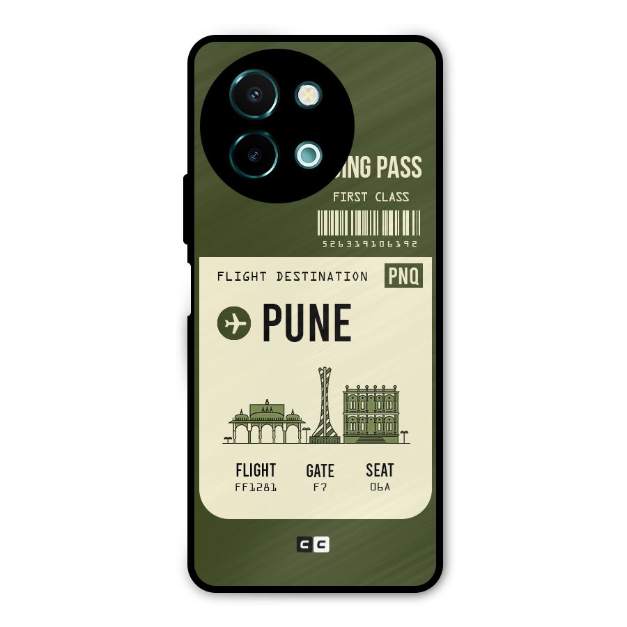 Pune Boarding Pass Metal Back Case for Vivo Y58