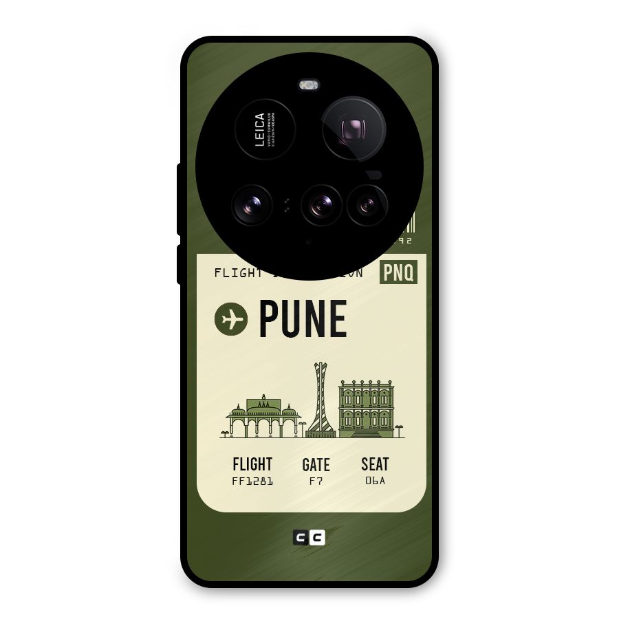 Pune Boarding Pass Metal Back Case for Xiaomi 15 Ultra