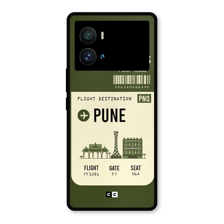 Pune Boarding Pass Metal Back Case for iQOO 9 Pro