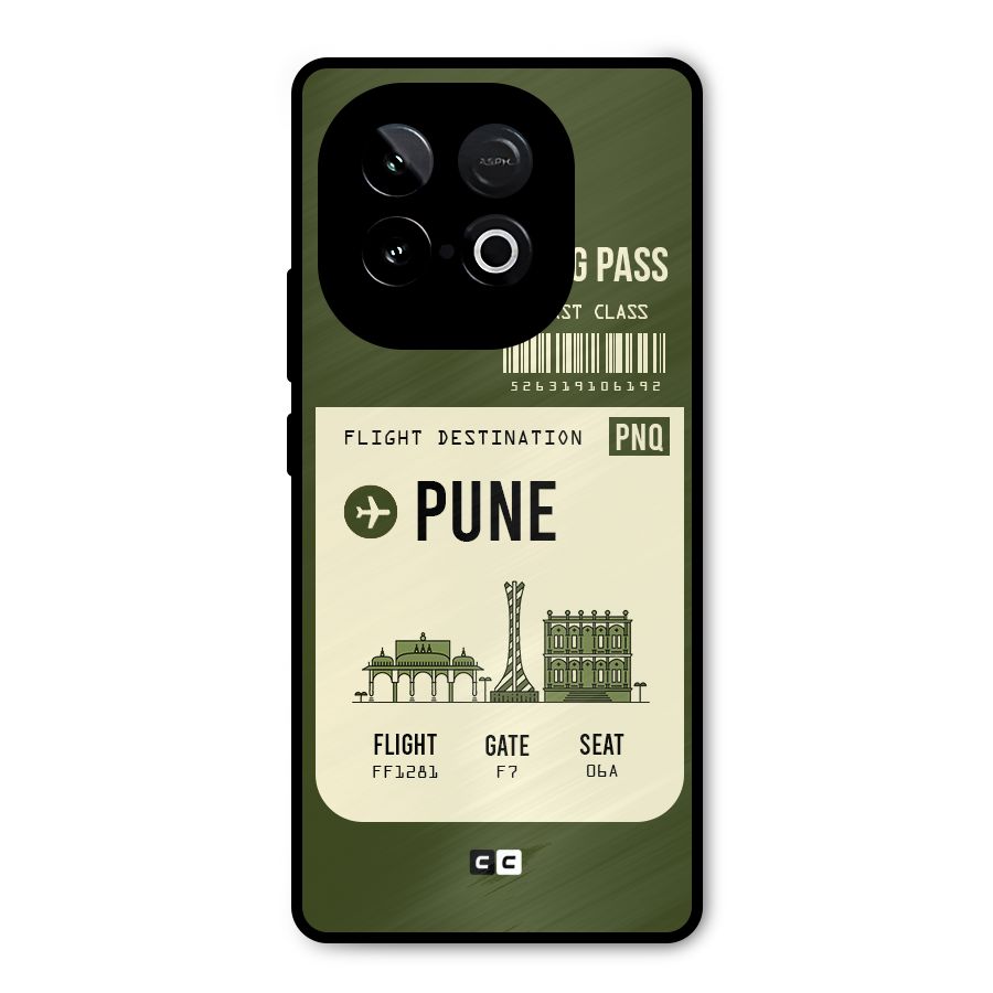Pune Boarding Pass Metal Back Case for iQOO Neo 10