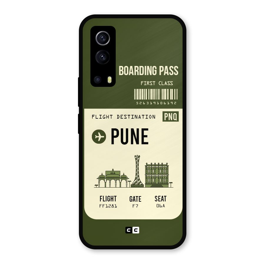 Pune Boarding Pass Metal Back Case for iQOO Z3