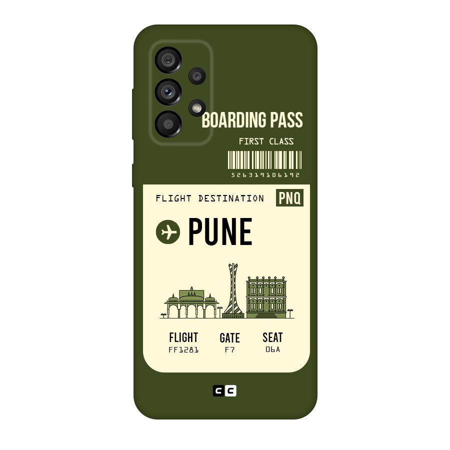 Pune Boarding Pass Original Polycarbonate Back Case for Galaxy A73 5G