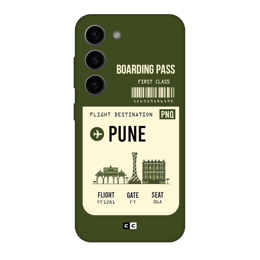 Pune Boarding Pass Original Polycarbonate Back Case for Galaxy S23
