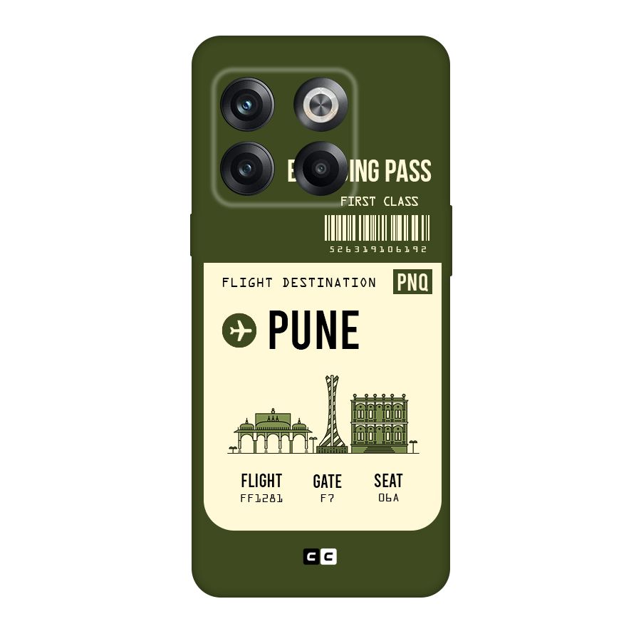 Pune Boarding Pass Original Polycarbonate Back Case for OnePlus 10T
