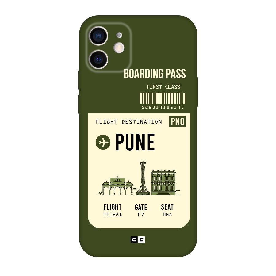 Pune Boarding Pass Original Polycarbonate Back Case for iPhone 12