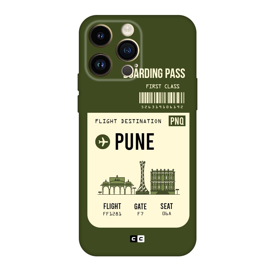 Pune Boarding Pass Original Polycarbonate Back Case for iPhone 14 Pro Max