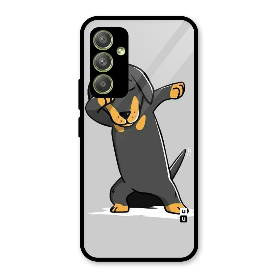 Puppy Dab Glass Back Case for Galaxy A54