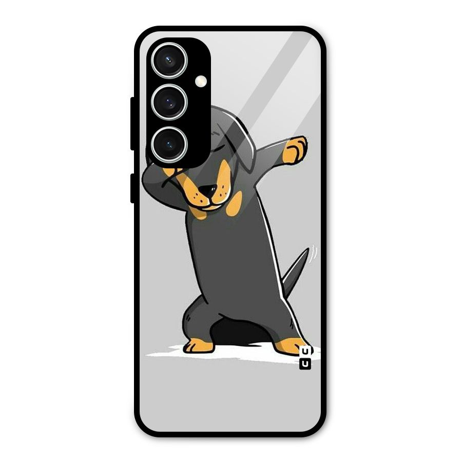 Puppy Dab Glass Back Case for Galaxy S23 FE