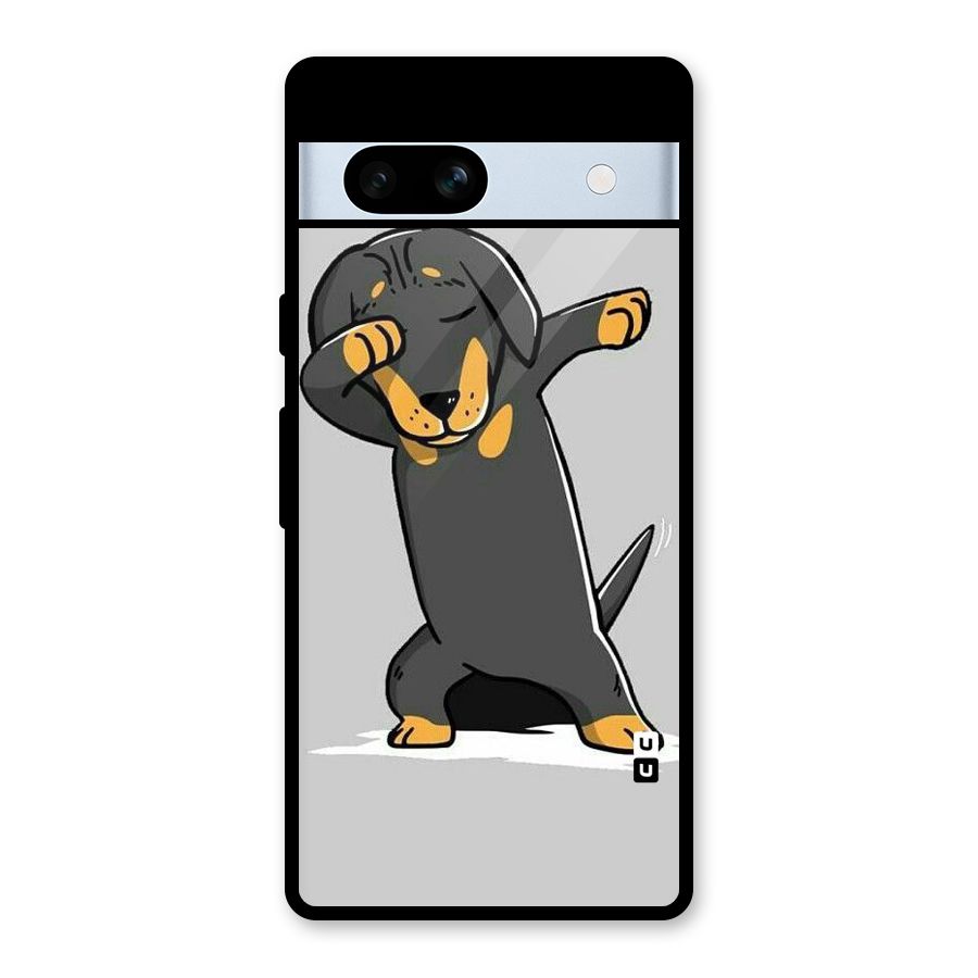 Puppy Dab Glass Back Case for Google Pixel 7a