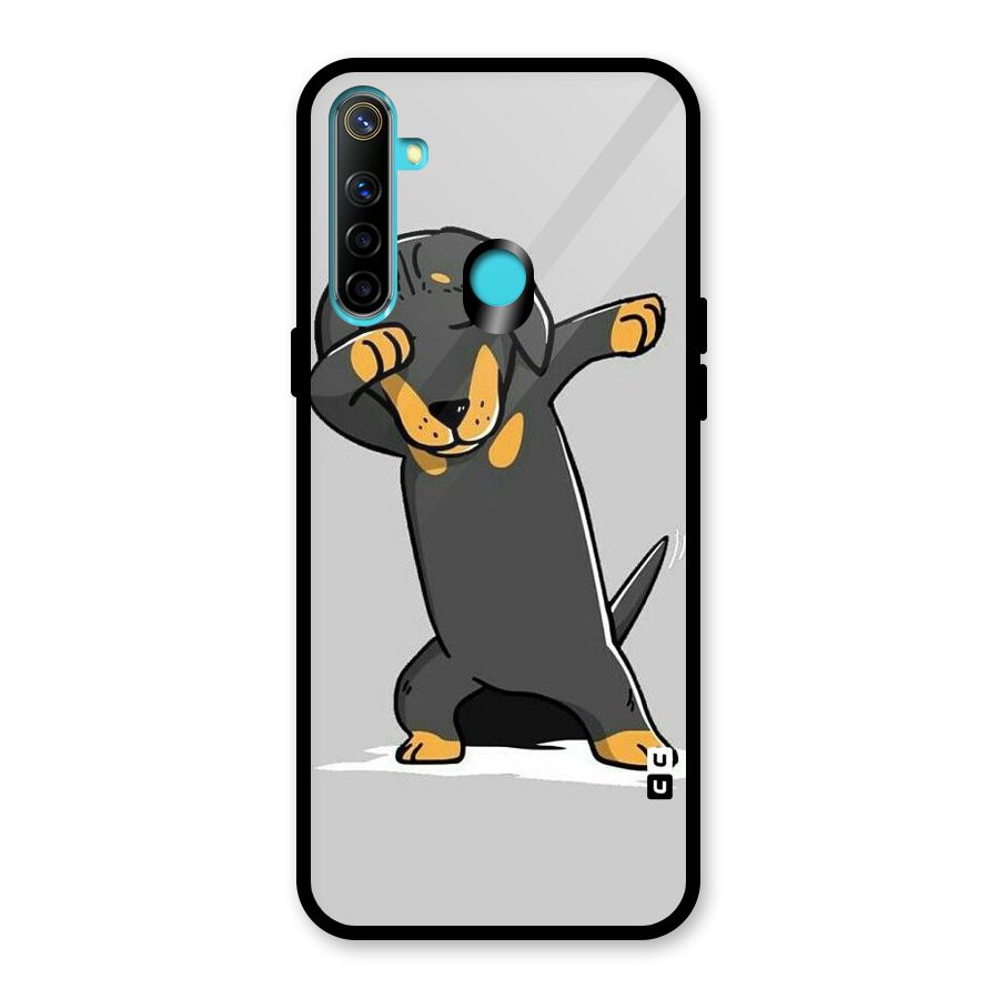 Puppy Dab Glass Back Case for Realme Narzo 10