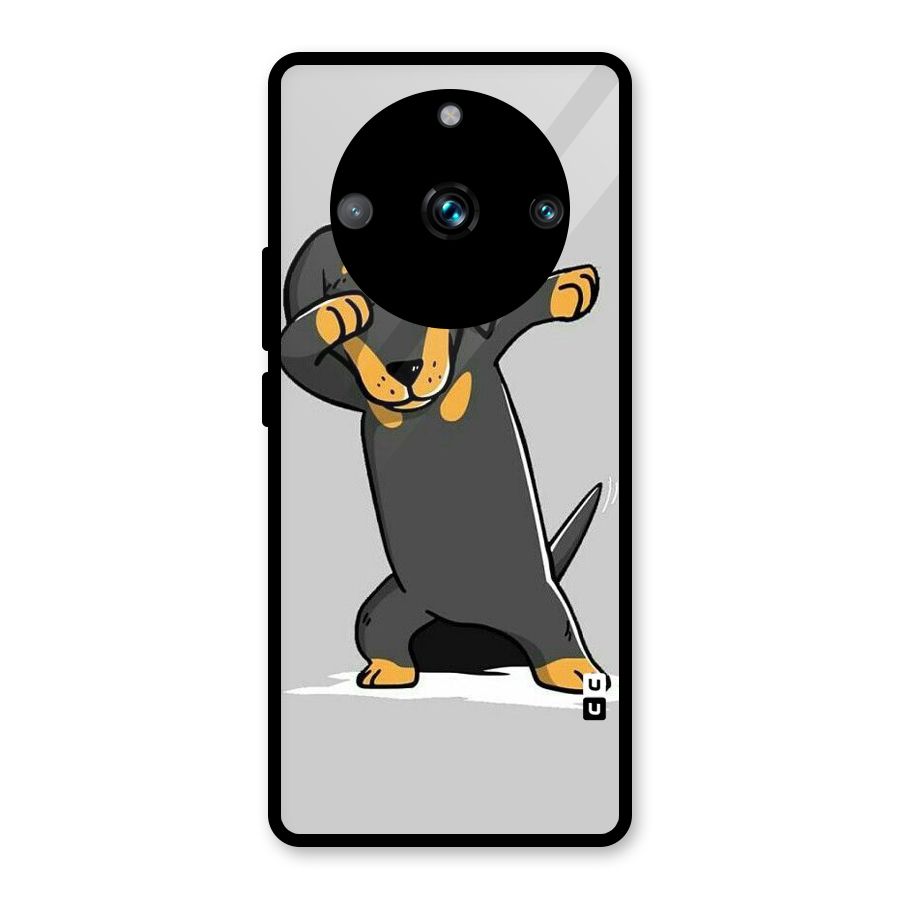Puppy Dab Glass Back Case for Realme Narzo 60 Pro