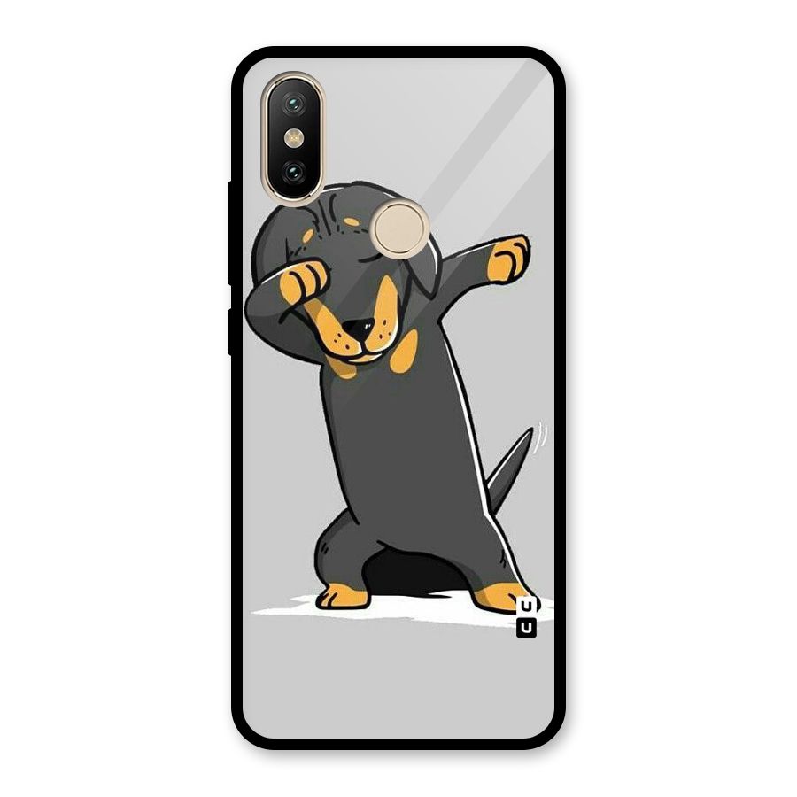 Puppy Dab Glass Back Case for Redmi A2