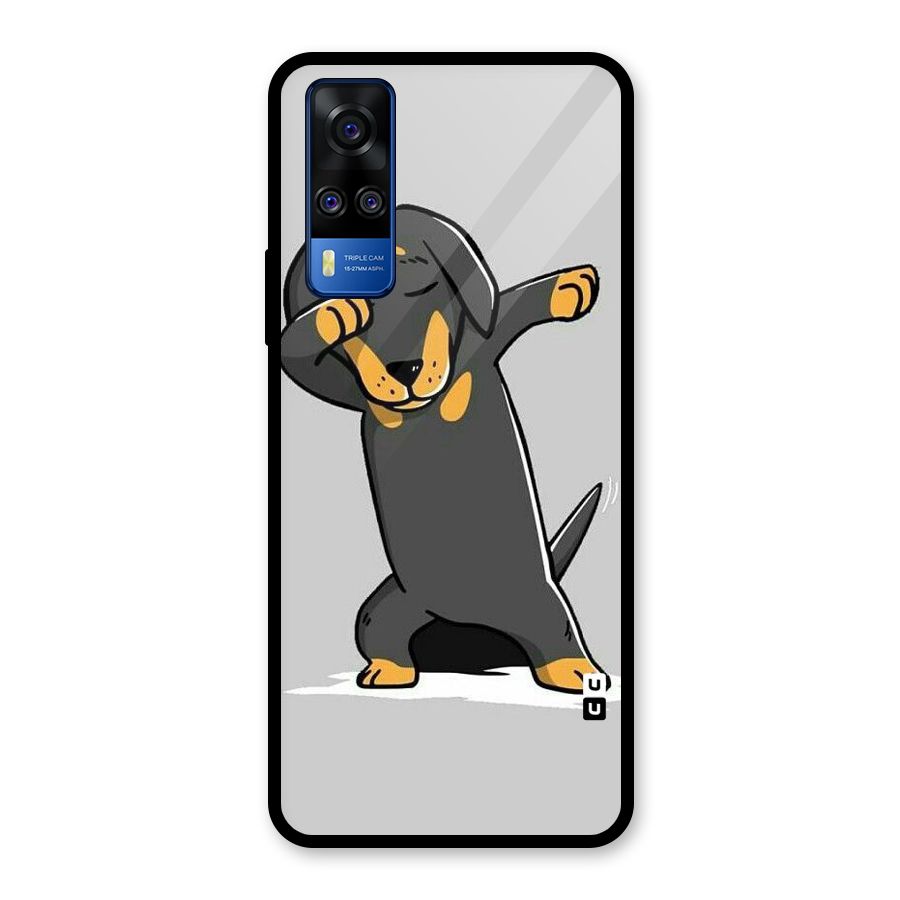 Puppy Dab Glass Back Case for Vivo Y31
