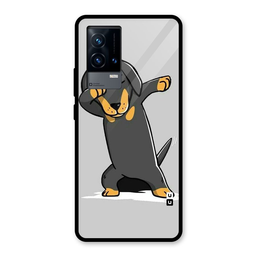 Puppy Dab Glass Back Case for iQOO 9 5G