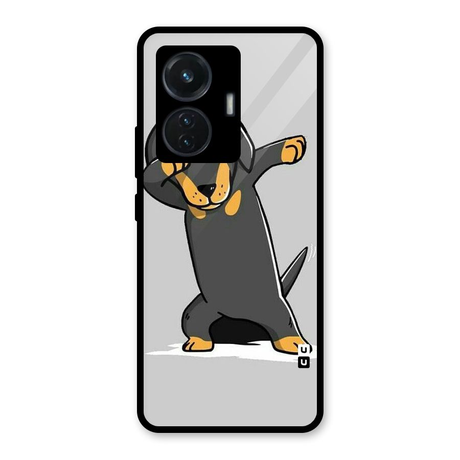 Puppy Dab Glass Back Case for iQOO Z6 44W