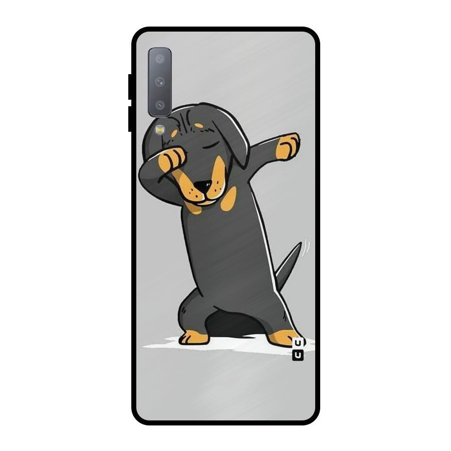 Puppy Dab Metal Back Case for Galaxy A7 (2018)
