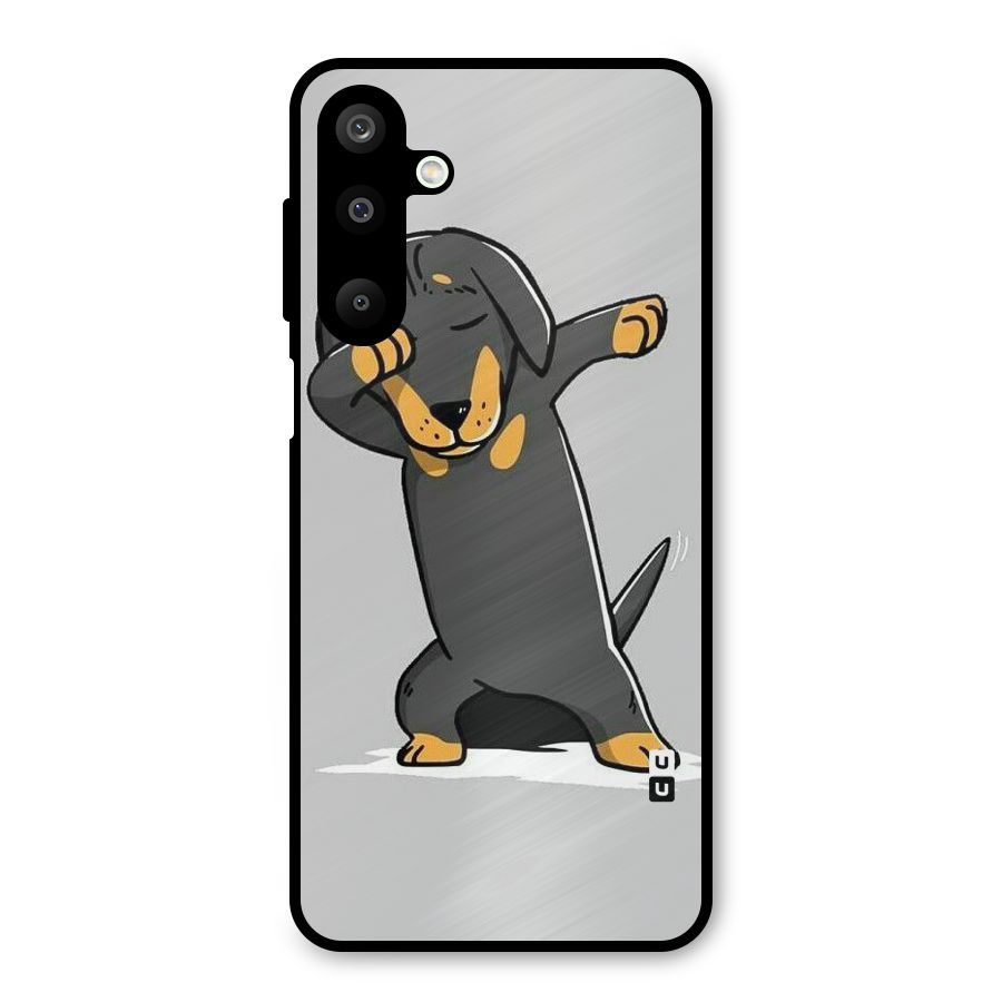Puppy Dab Metal Back Case for Galaxy M16