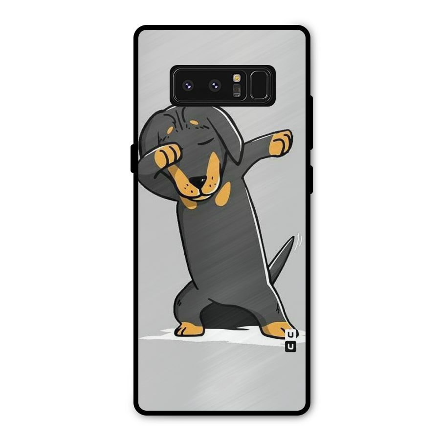 Puppy Dab Metal Back Case for Galaxy Note 8