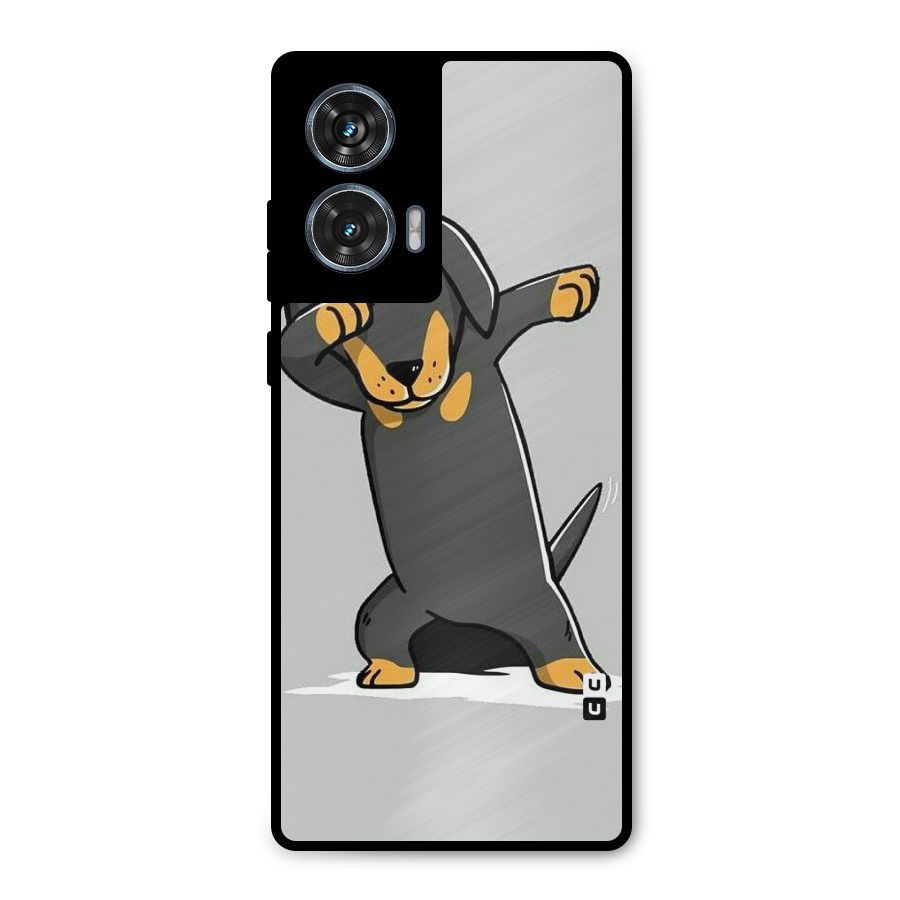 Puppy Dab Metal Back Case for Motorola Edge 50 Fusion