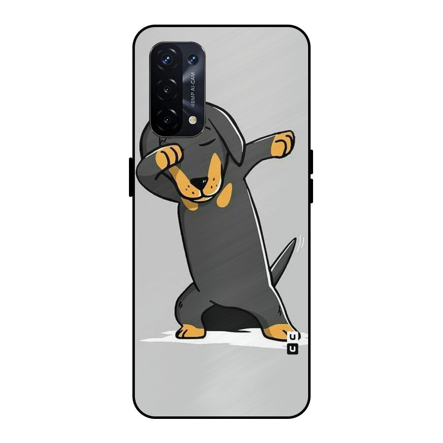Puppy Dab Metal Back Case for Oppo A74 5G