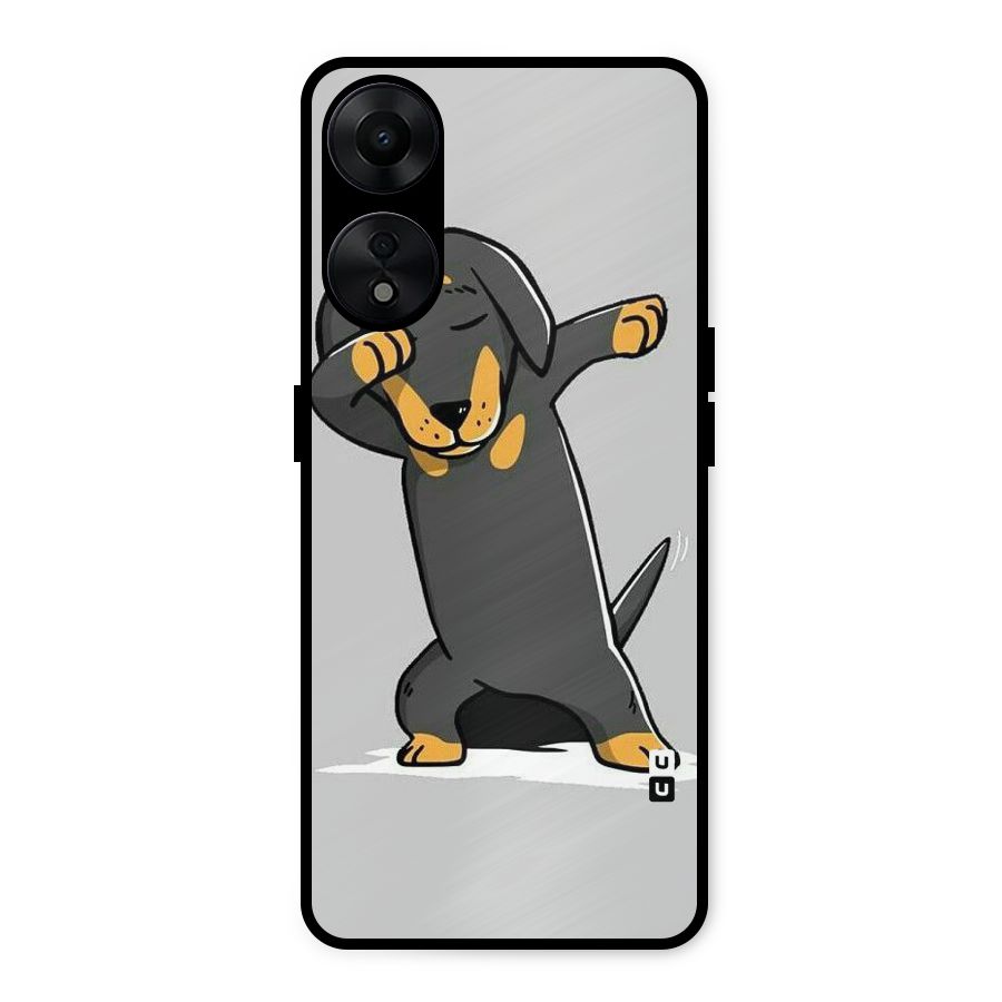 Puppy Dab Metal Back Case for Oppo A78 5G