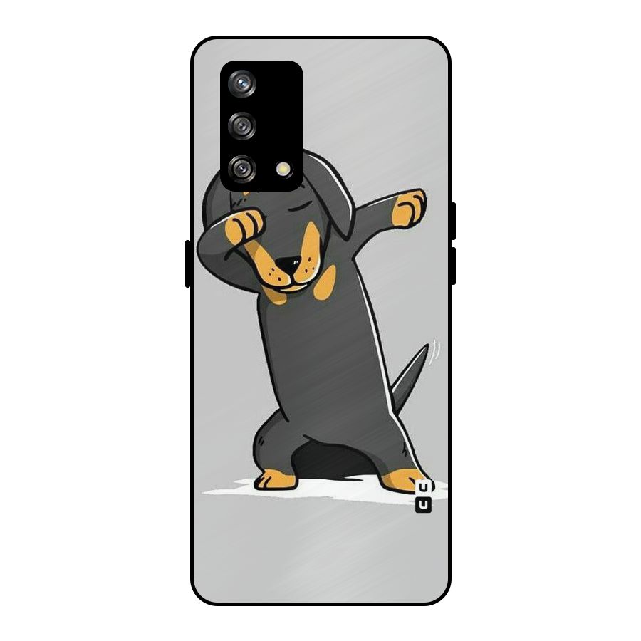 Puppy Dab Metal Back Case for Oppo F19