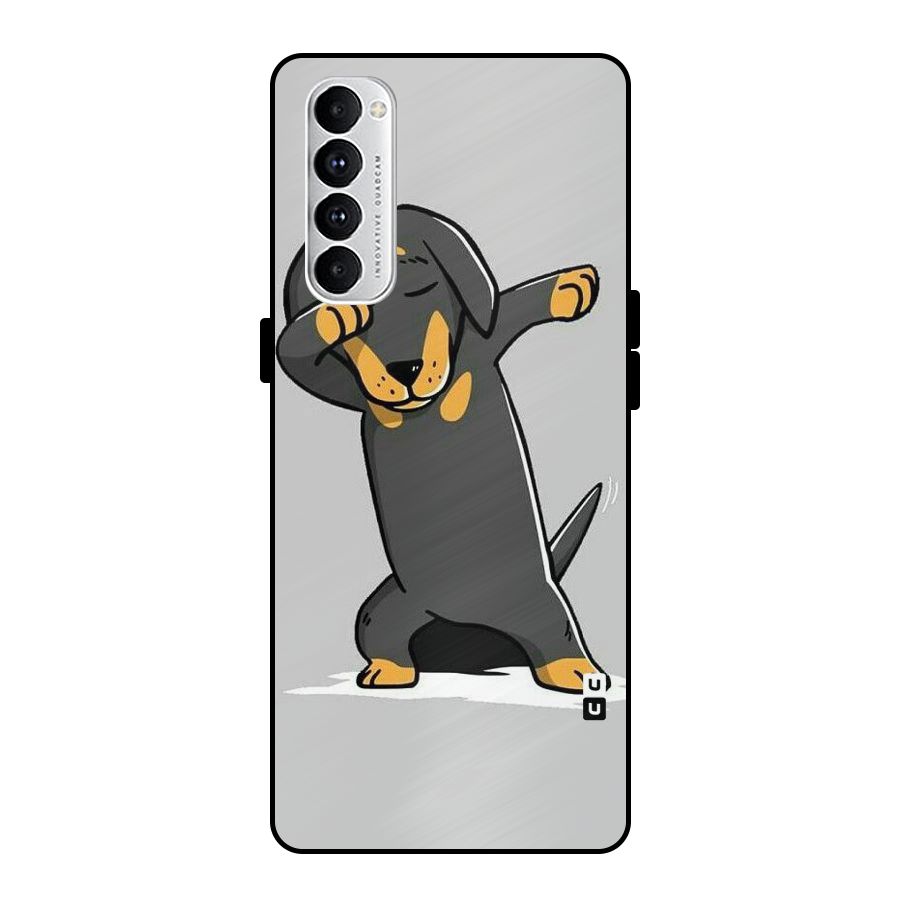 Puppy Dab Metal Back Case for Oppo Reno4 Pro