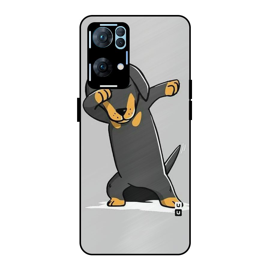 Puppy Dab Metal Back Case for Oppo Reno7 Pro 5G