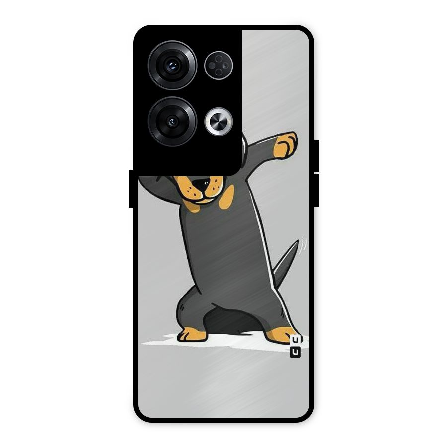 Puppy Dab Metal Back Case for Oppo Reno8 Pro 5G