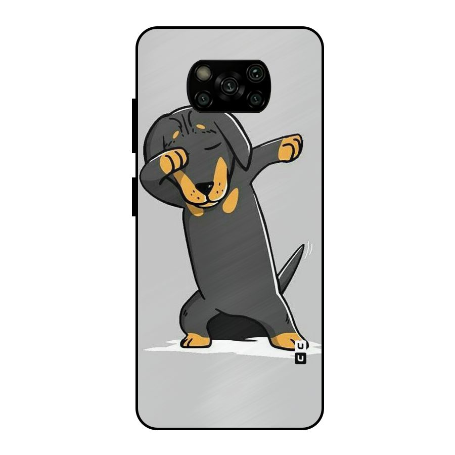 Puppy Dab Metal Back Case for Poco X3