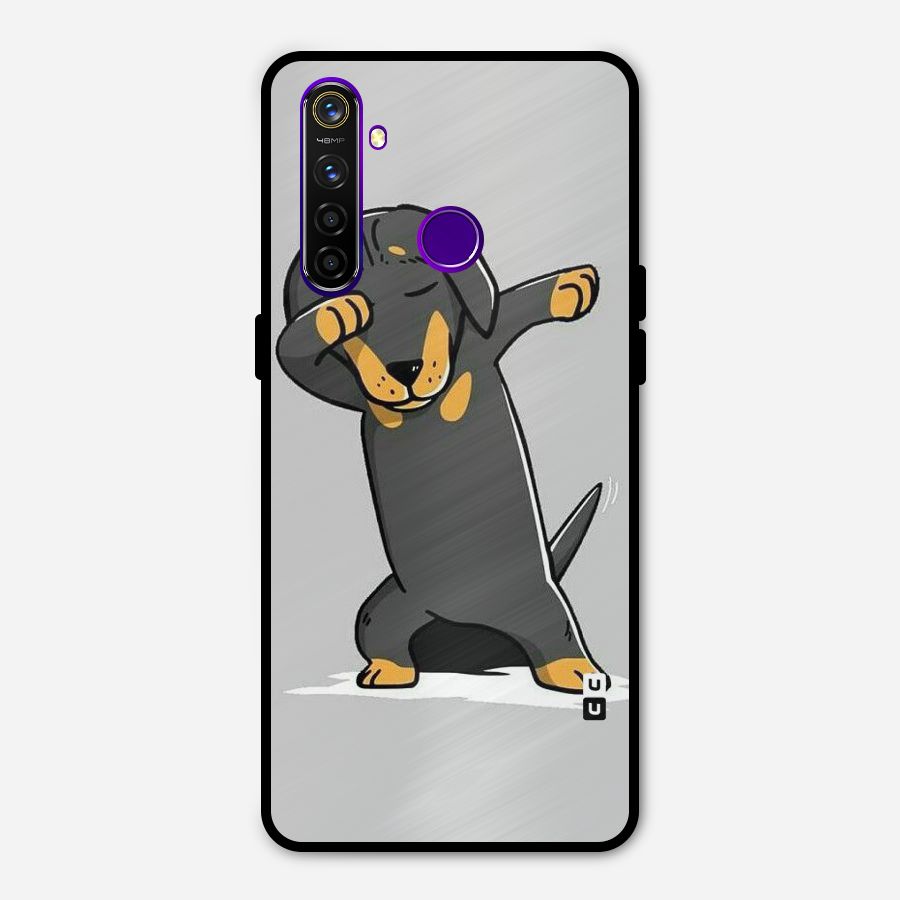 Puppy Dab Metal Back Case for Realme 5 Pro