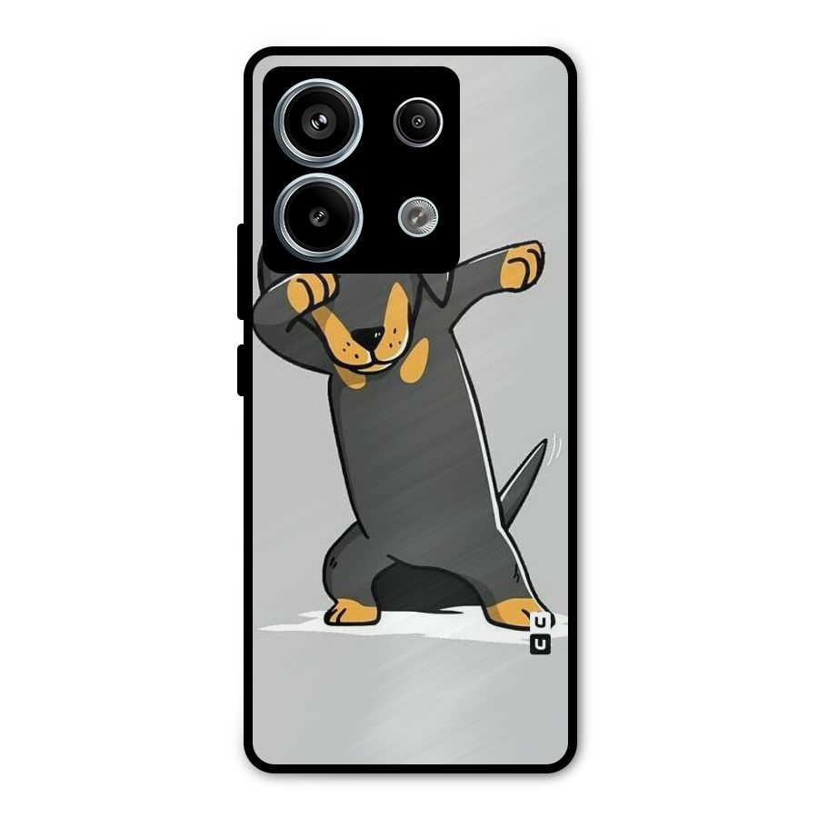 Puppy Dab Metal Back Case for Redmi Note 13 Pro 5G