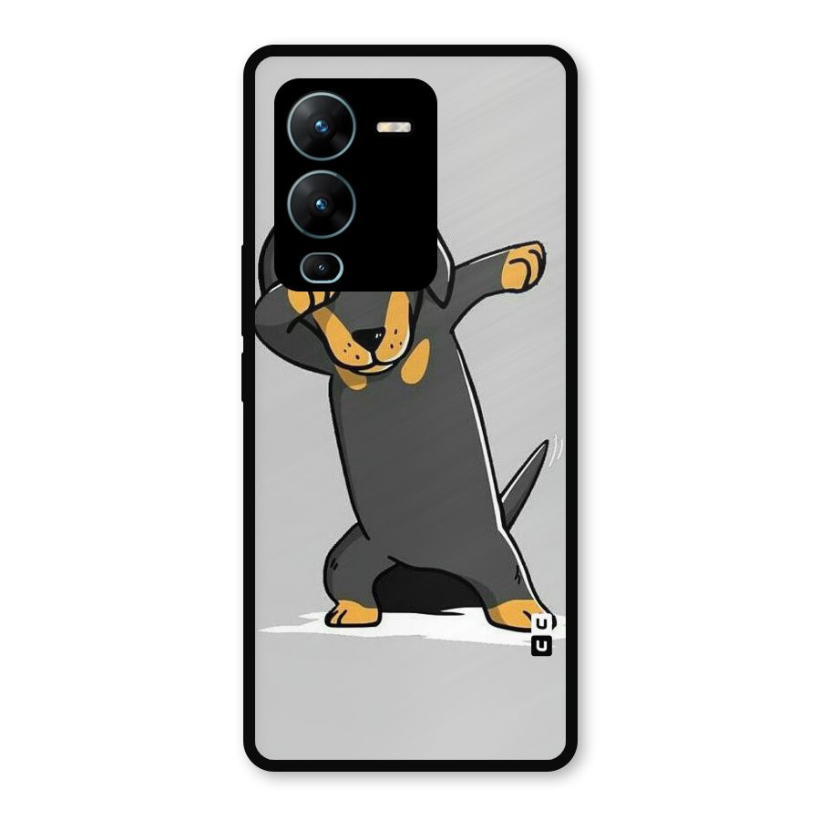 Puppy Dab Metal Back Case for Vivo V25 Pro