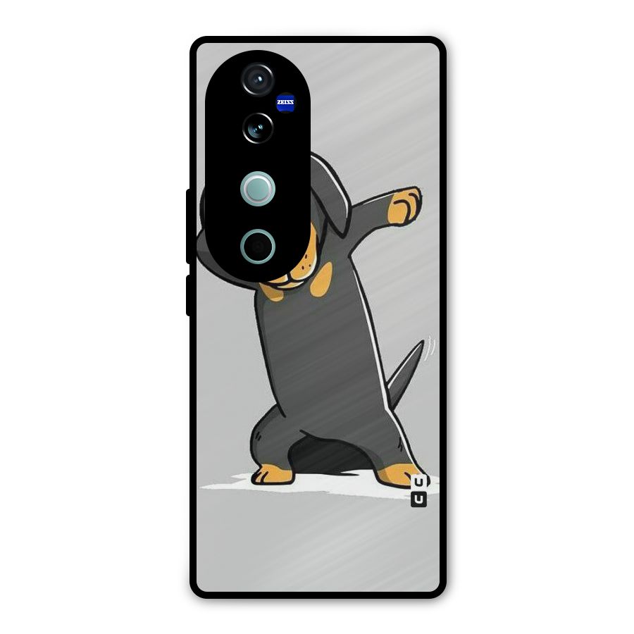 Puppy Dab Metal Back Case for Vivo V40 Pro