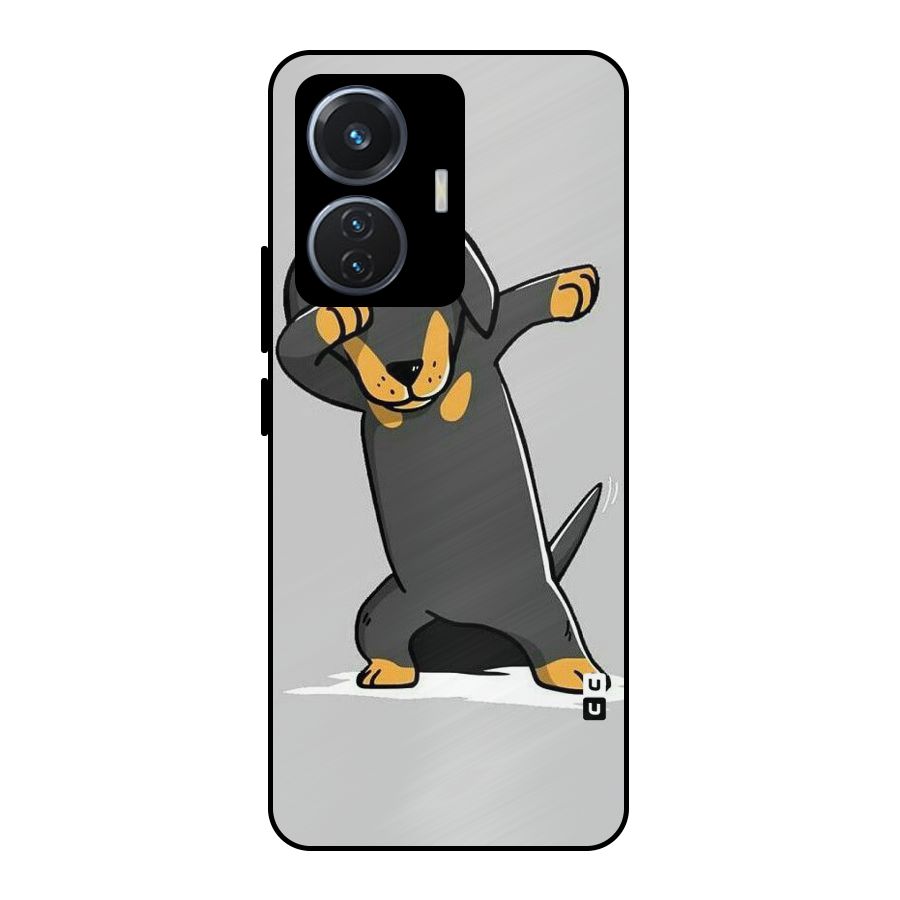 Puppy Dab Metal Back Case for iQOO Z6 44W