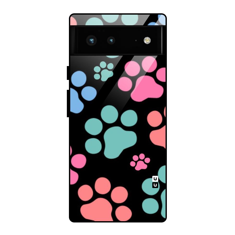 Puppy Paws Glass Back Case for Google Pixel 6