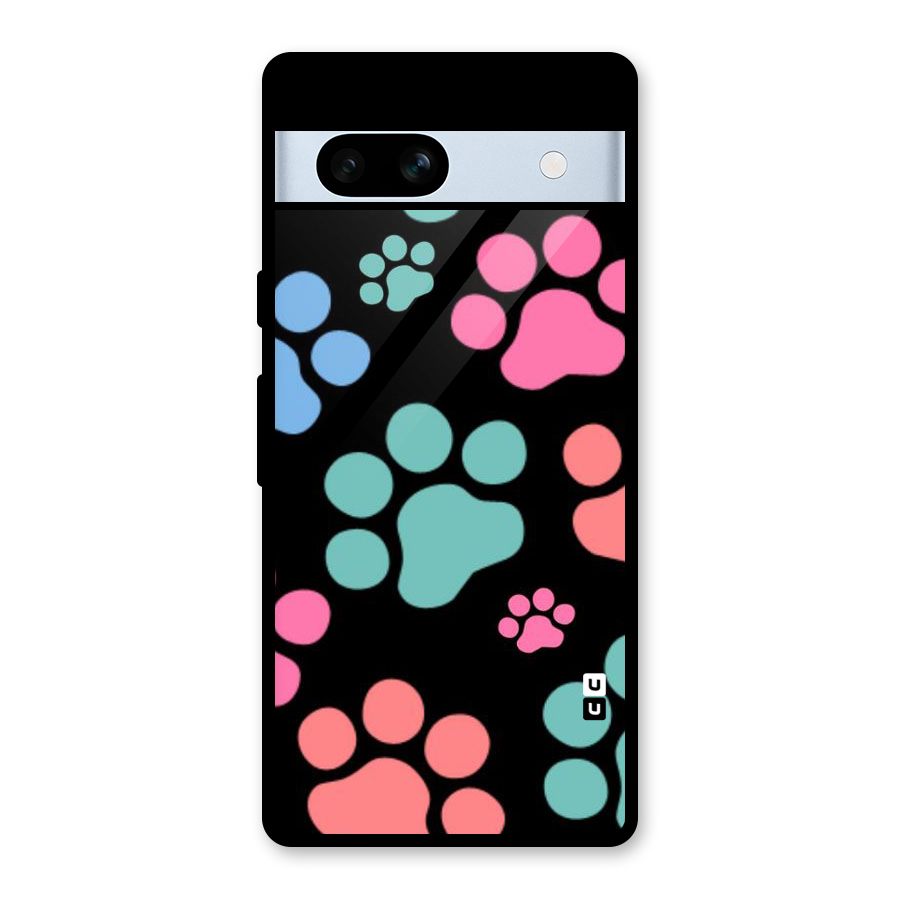Puppy Paws Glass Back Case for Google Pixel 7a