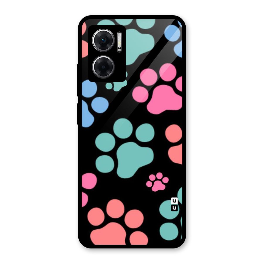 Puppy Paws Glass Back Case for Redmi 11 Prime 5G