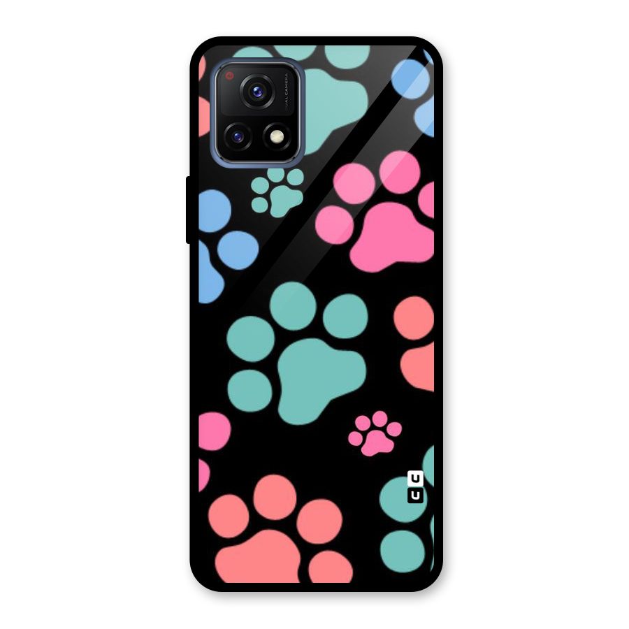 Puppy Paws Glass Back Case for Vivo Y72 5G