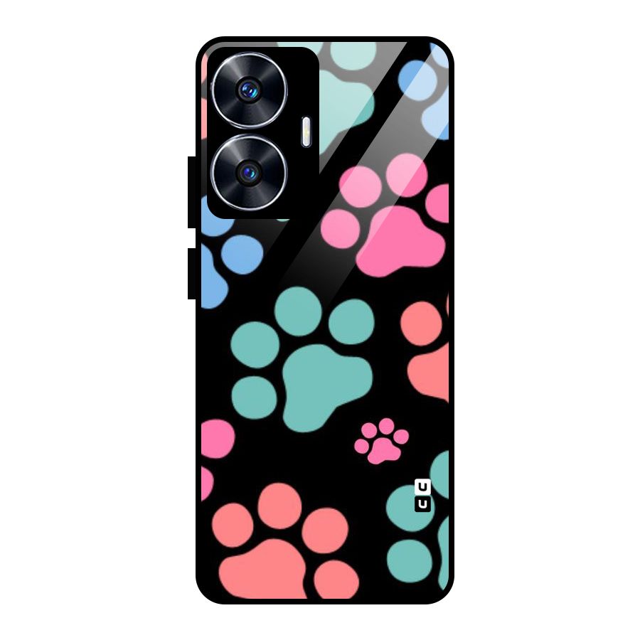 Puppy Paws Glass Back Case for realme C55