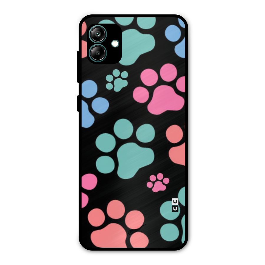 Puppy Paws Metal Back Case for Galaxy A04