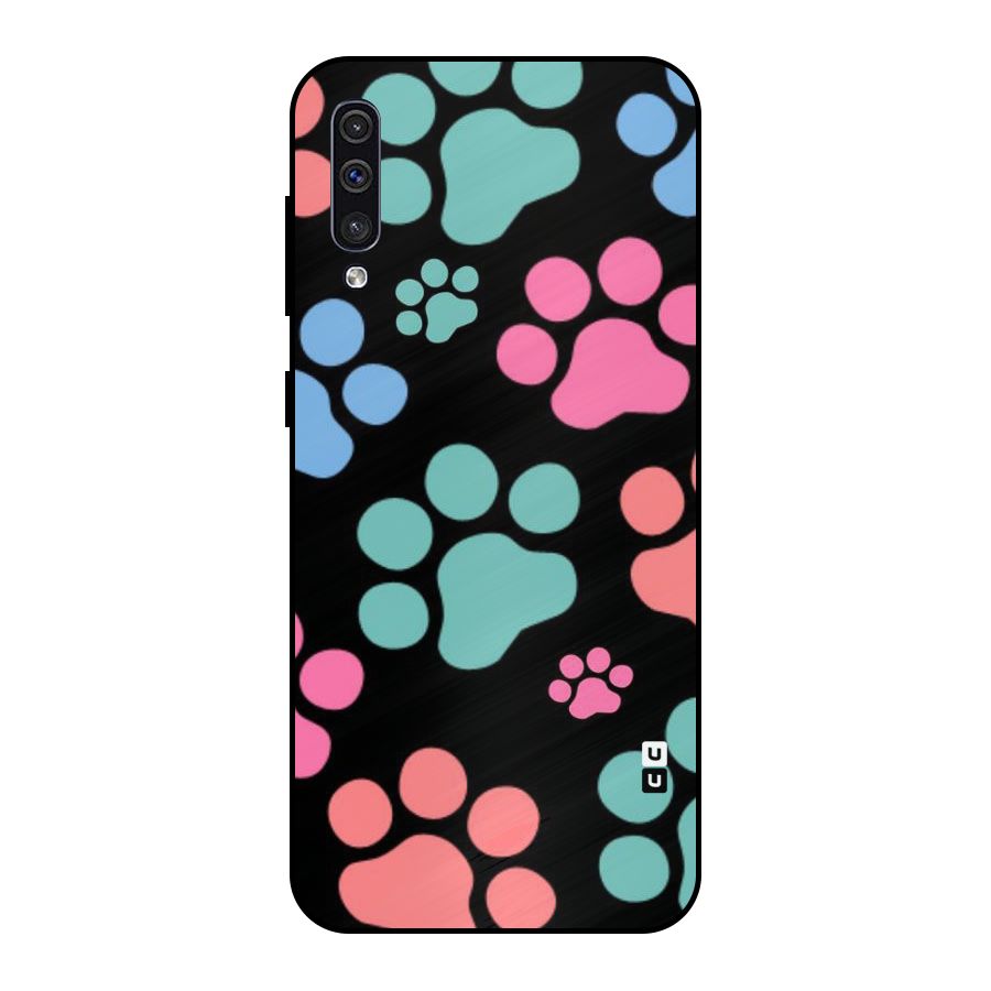 Puppy Paws Metal Back Case for Galaxy A30s