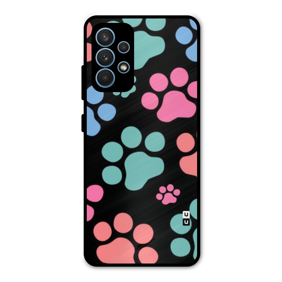 Puppy Paws Metal Back Case for Galaxy A32