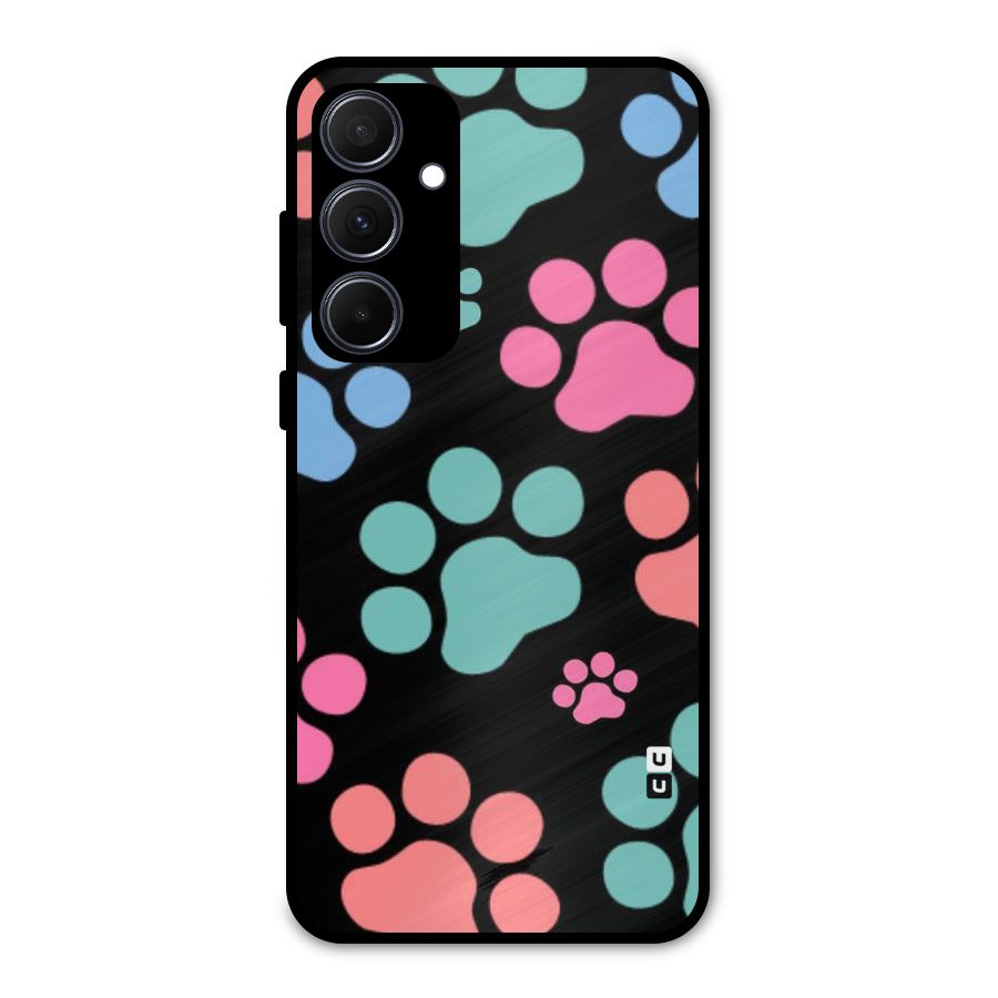Puppy Paws Metal Back Case for Galaxy A35