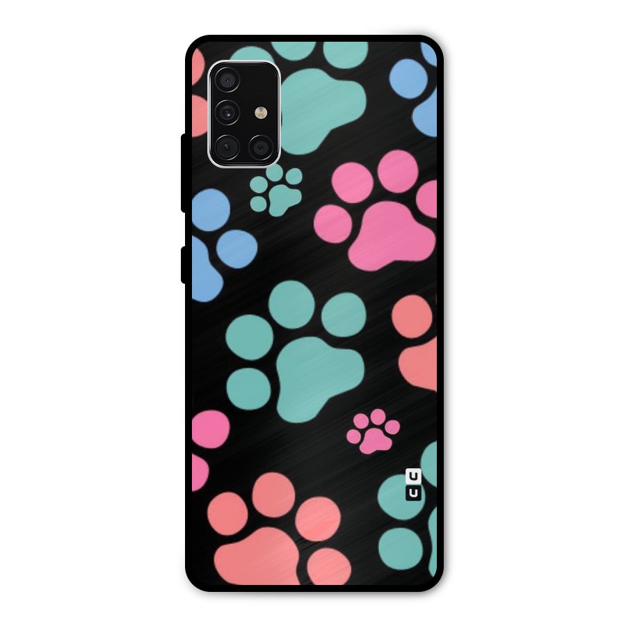 Puppy Paws Metal Back Case for Galaxy A51